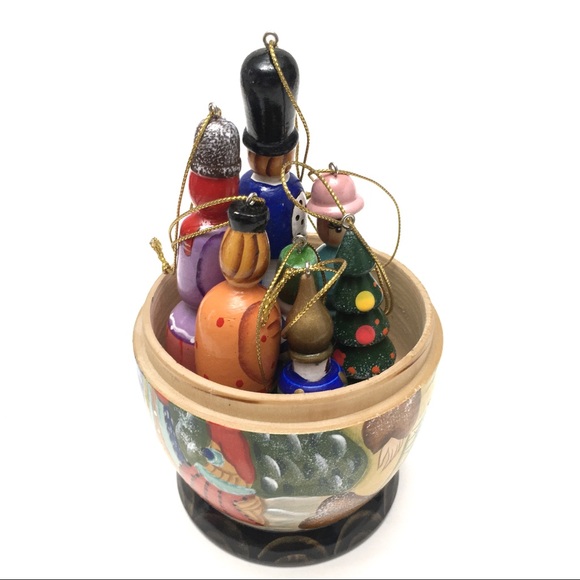 Russian Matryoshka Doll With Christmas Ornaments - Picture 2 of 8